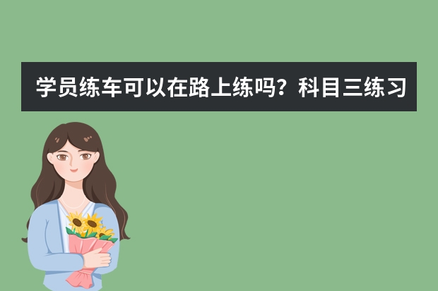 学员练车可以在路上练吗？科目三练习路考不都是在路上练得。是不是违法？