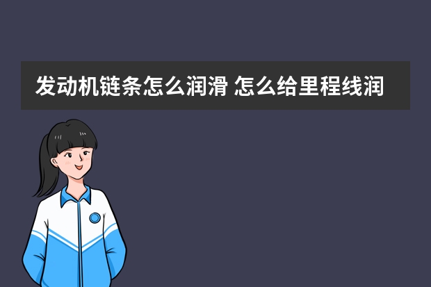 发动机链条怎么润滑 怎么给里程线润滑(800发动机里程线)